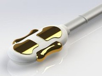 PERISPHERA-U vergoldete 2-Kanal-Vaginalsonde